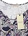 Bebonnie Women Tops and Blouse, Womens Henley V Neck Short Sleeve Tie Dye Printed Contrast Tee Shirts Violet L