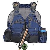 Kylebooker Fly Fishing Vest Pack Adjustable for Men and Women