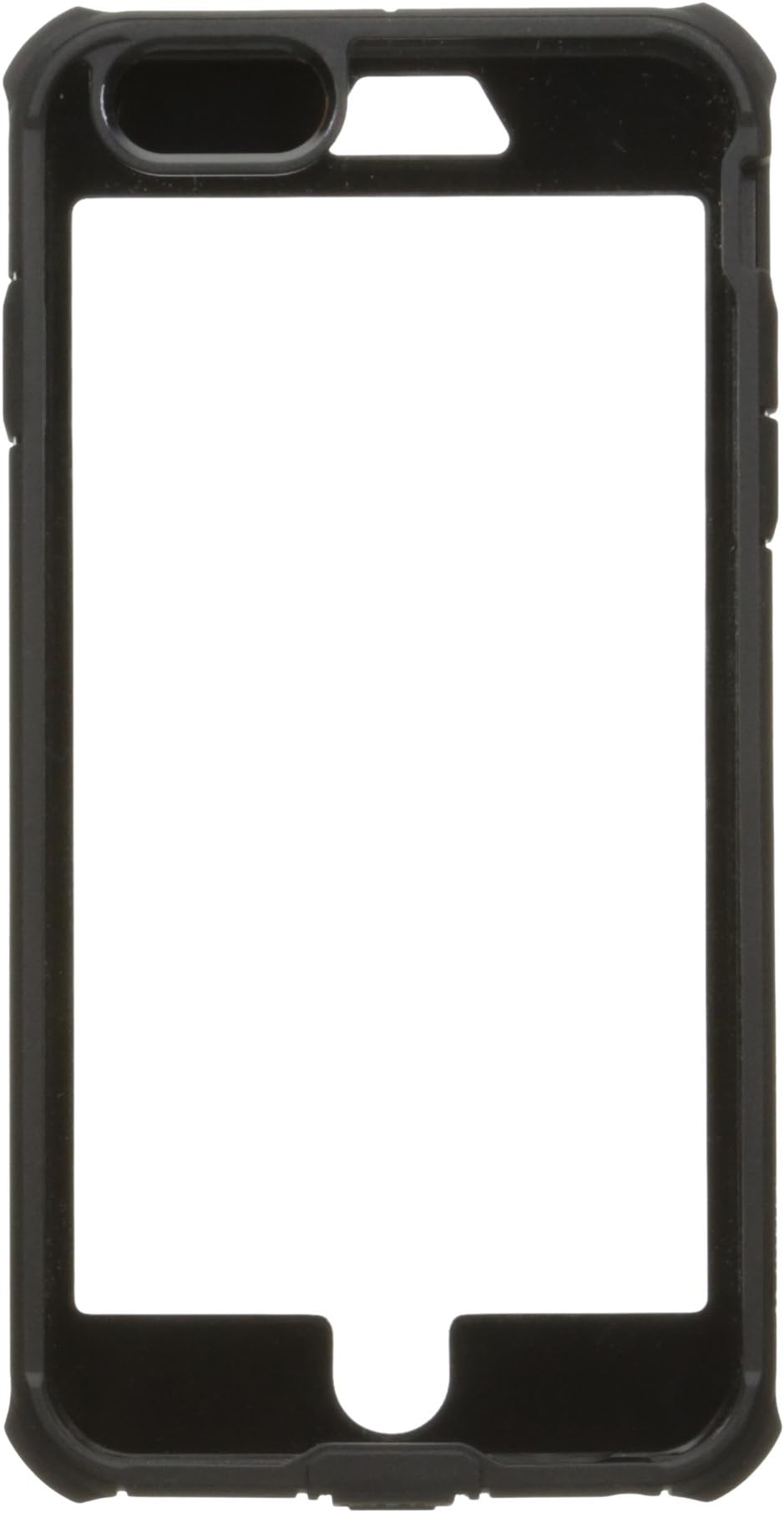 iPhone 6s Plus Case, roocase [Glacier TOUGH] iPhone 6 Plus (5.5-inch) Hybrid Scratch Resistant Clear PC / TPU Armor Full Body Protection Case Cover with Built-in Screen Protector for Apple iPhone 6 Plus, Granite Black