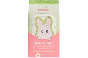 dearcloud Juicy Makeup Cleansing Wipes - 60 Count – makeup wipes and makeup remover for face – Oil-Free makeup remover wipes (Green Tea & Peach)