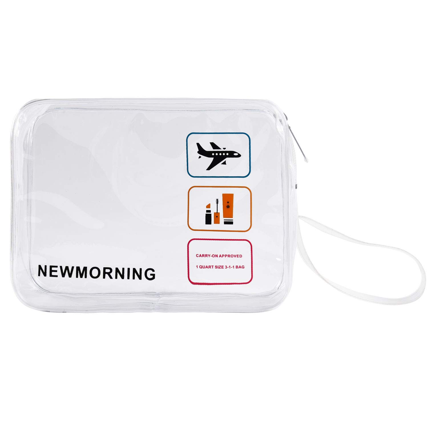 Best Clear Makeup Bag White Zipper