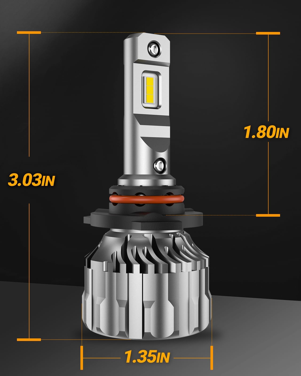 SEALIGHT 9005/HB3 Bulbs 36000LM Super Bright, 6500K Cool White 9005 Drving Lights, 60000+ Hours HB3 Powersport Bulbs with Fan, Easy Plug-N-Play, IP68, Marker Light Assemblies, Pack of 2