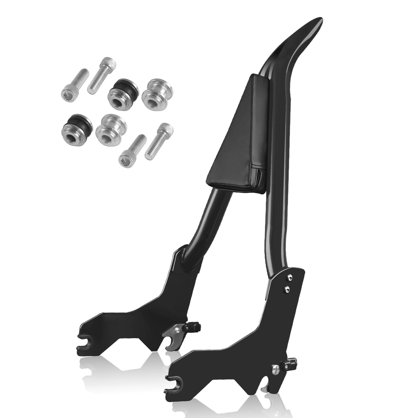 Photo 1 of Detachable Passenger Backrest Pad Docking Sissy Bar for Harley Davidson Softail Models 2018-2025 for Harley Lowrider s ST FXLR FXRST FXLRS FXLRST Sport Glide FLSB Dyna Black