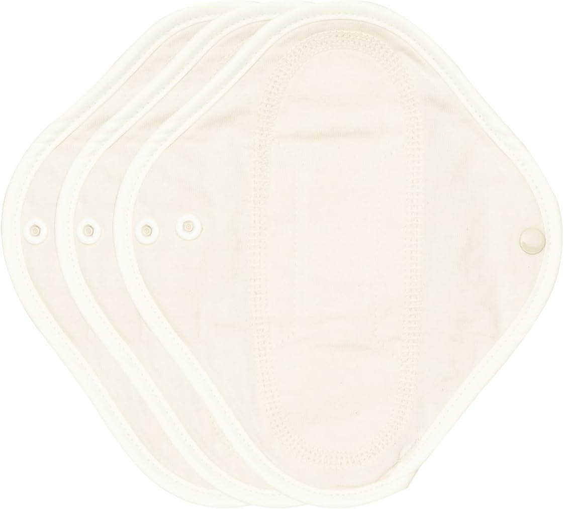 think ECO [Original Natural Brown Pad 3p] Organic Reusable Cotton Pads, Menstrual Pads, Sanitary Napkins, Three Pads Set [3-Pads] FDA Registered (Original, Panty Liner_XS 3p): Health & Personal Care