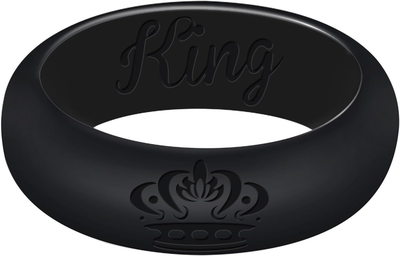 SZJOURNEY Silicone Wedding Ring for Couple Affordable Silicone Rubber Band for Yoga, Weight Lifting, Training, Exercise, Fitness, Firefighter, Medical Grade