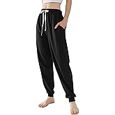 Womens Cotton Jogger Pants Ultra Soft Sweatpants Lounge Patns with Pockets