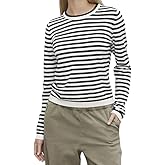 VELVET BY GRAHAM & SPENCER Women's Roxy Lux Cotton Cashmere, Milk/Black