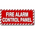 Fire Alarm Control Panel Sign 4.5 x 10 Inch 40 Mil Thick Aluminum Reflective Sign UV Protected Water Proof