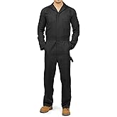 NY Threads Men’s Twill Coverall Relaxed Fit Long Sleeve Utility Work Wear