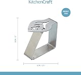 KitchenCraft Stainless Steel Tablecloth Weight Clips 4 Pack Leaf Design 6x5 cm view 5