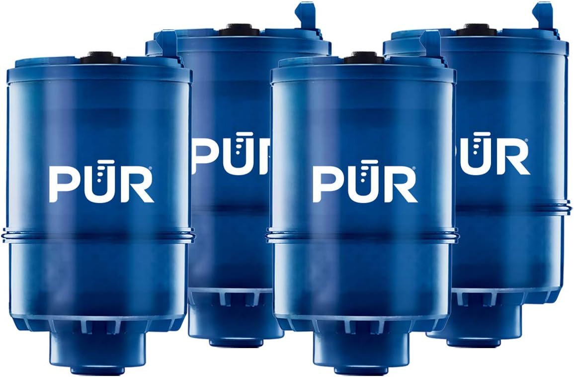 PUR MineralClear Faucet Water Filter Replacement for Filtration Systems, 4 Pack, 4 Count - - 