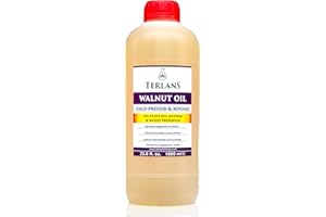 TERLANS Anatolian Walnut Oil Refined | 33.8 fl oz (1000 ml) | Natural Oil Painting Medium & Wood Finish