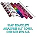 Dazzling Toys Slap Bracelets for Kids Bulk – Kids Snap Bracelets -Halloween Slap Bracelets for Kids – Slap On Bracelets for Kids Party Favors/Carnival/Classroom Prizes – Slap on Wristbands - 50 Pcs