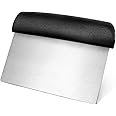 New Star Foodservice Plastic Handle Dough Scraper, 6 by 3-Inch, Black