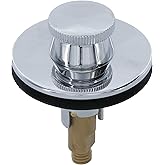 DANCO Lift and Turn Tub and Bath Drain Stopper, Chrome (88599)