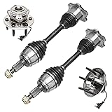 Detroit Axle - 4WD Front Wheel Bearing Hubs CV
