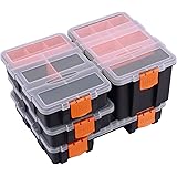 Makitoyo MP009 Hardware & Parts Organizers Versatile and Durable Storage Toolbox, 4PCS Set