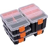 Makitoyo MP009 Hardware & Parts Organizers Versatile and Durable Storage Toolbox, 4PCS Set