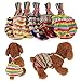 Pack of 2 Pet Dog Cat Physiological Shorts Doggy Kitten Underwear Pants Diapers Strip Design Tighten Strap Sanitary Briefs Panties for Puppy Kitty Color at Random (XS)