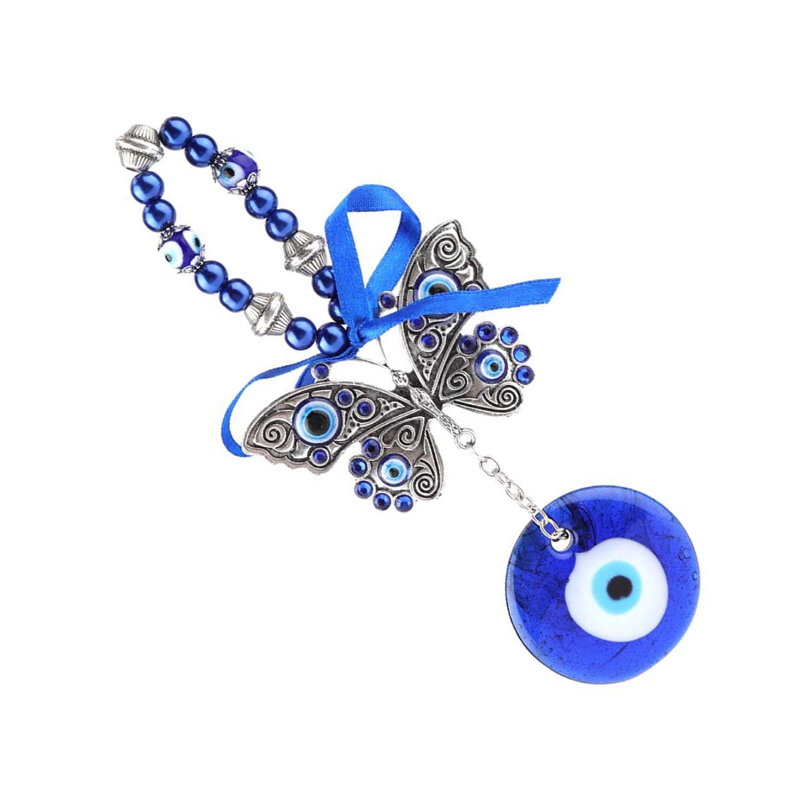 Turkish Blue Evil Eye Pendant Hanging Amulet Blessing Wall Decoration Home Decor Protector Musulman Good Luck Housewarming Gift
