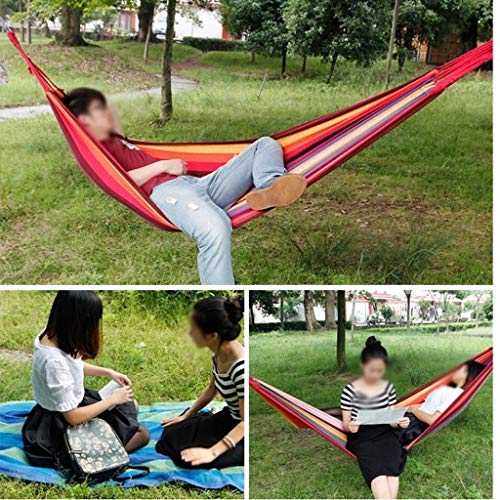liangzishop Garten-Schaukel Outdoor-Schaukel Camping Doppelzimmer Einzelhängematte for Indoor- und Outdoor-Rucksack… – Bild 6