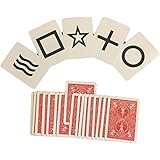 Rock Ridge Magic Magic ESP Deck Trick - Black Faces - Poker Size - Bicycle Cards in Red or Blue