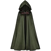 Medieval Velvet Hooded Cloak Renaissance Cape with Hood Vintage Capelet Halloween Costume