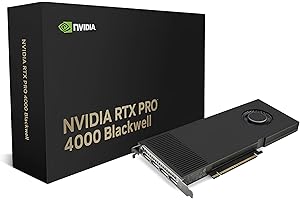 NVIDIA RTX PRO 4000 Blackwell 24GB GDDR7 ECC Workstation GPU | 8960 CUDA Cores | PCIe 5.0 | 4X DisplayPort 2.1 | 3 Year Manuf