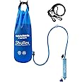 ShuRex Gravity Fed Water Filtration System with Adjustable Tree Strap, 1.5 Gal Large Gravity Bag with Filter Straw, Water Purifier Survival for Travel, Backpacking, and Emergency Preparedness (6L)