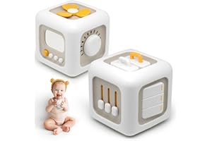 ChooKaChoo Montessori Toys for 1 Year Old, Busy Cube Toys for Travel, Fine Motor Skills Development, Busy Board & Sensory Activity Cube for Kids 1-3, Gifts for 12-18 Months Baby