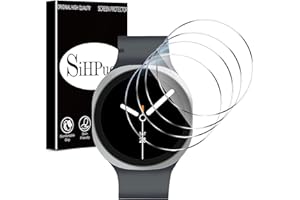 SiHPuoy 4 Pack for Samsung Galaxy Watch 8 Screen Protector 44mm (Bluetooth & LTE) Tempered Glass, HD Ultra-thin,Anti Scratch, Bubble Free, Case Friendly, Accessories Film for Galaxy Watch 8 44mm