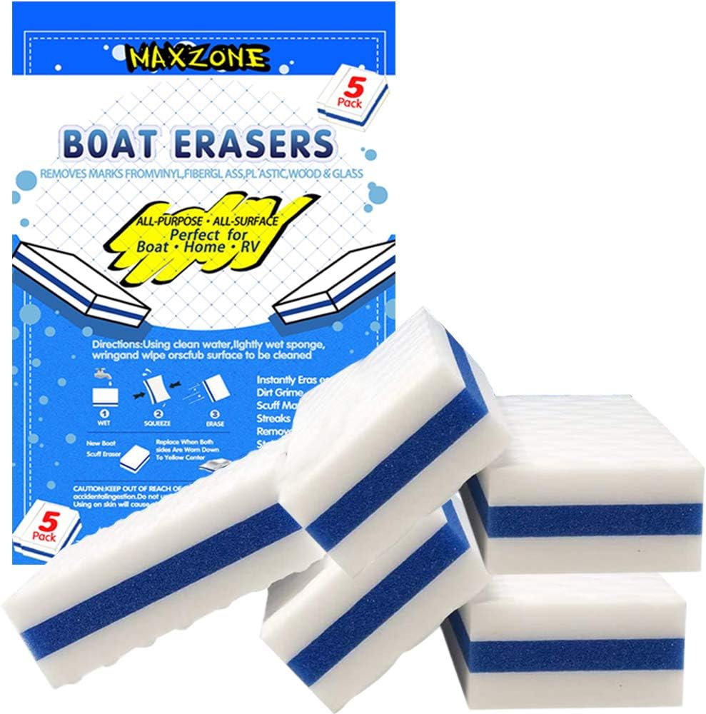 MAXZONE Boat Scuff Eraser 5 Pack Magic Boating