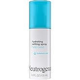 Neutrogena Hydro Boost Hydrating Makeup Setting Spray with Hyaluronic Acid, Setting Spray for Smooth, Dewy Skin, Fragrance Free, Non-Comedogenic & Hypoallergenic, 3.4 fl. oz