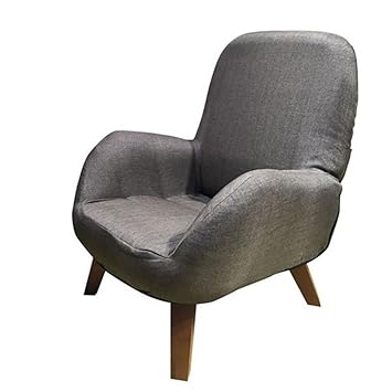 Hikenn Niedrigen Sofa Sessel Polsterstoff Holz Beine Wohnzimmer Mobel Moderne Entspannen Dekorative Akzent Sessel Design Khaki Amazon De Kuche Haushalt