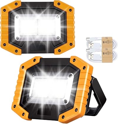 Edasion 30W Rechargeable LED Work Light 2000LM COB Floodlight Portable Outdoor