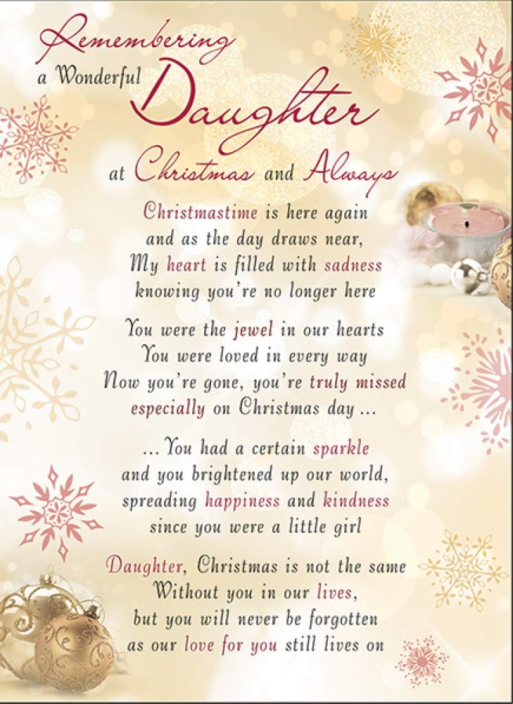 Regal Publishing Christmas Card Daughter - 120 x 165 mm, C89030