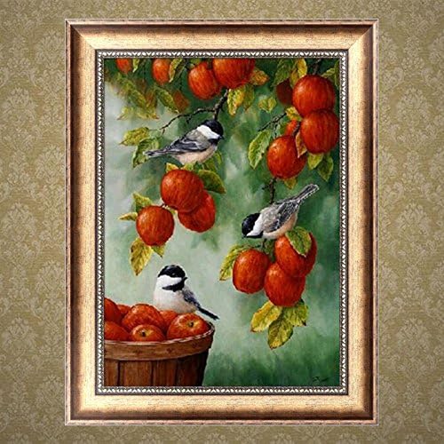 Wivily Full Drill 5D DIY Crystal Diamond Painting Apple Cross Stitch Home Decor Crafts