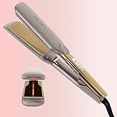 ELLA BELLA® Titanium Flat Iron Hair Straightener (with Infrared) • Professional Straightening Iron • Digital Display to Accurately Control Temperature • As Featured in Good Housekeeping