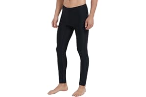 Ubestyle UPF 50+ Men's Active Surfing Water Leggings Swim Pants Swim Tights Beach Pants Sun Protective