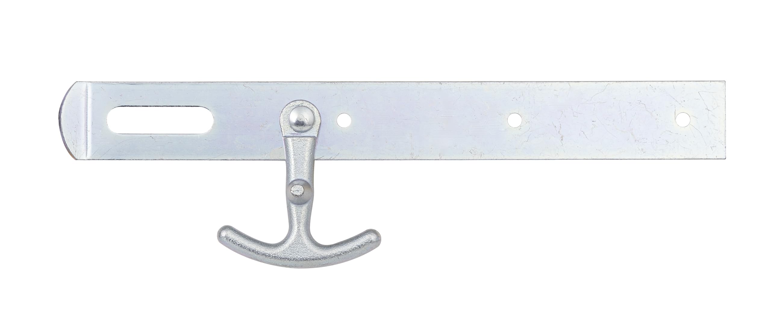 Gah-Alberts 316389 Überfalle mHaken, Stahl roh, Thickness 4 mm, L x B 250 x 30 mm Yellow Galvanised