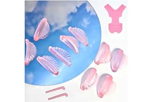 LIBER BEAUTY Korean Lash lift Pads Shields 2025 New No glue Eyelash Lifting Shield Self Sticky Lash Perm Rods Lami Lamination Roller U Curler Pad Soft 5 Size Air Bubble Silicone-Light Weight Guard