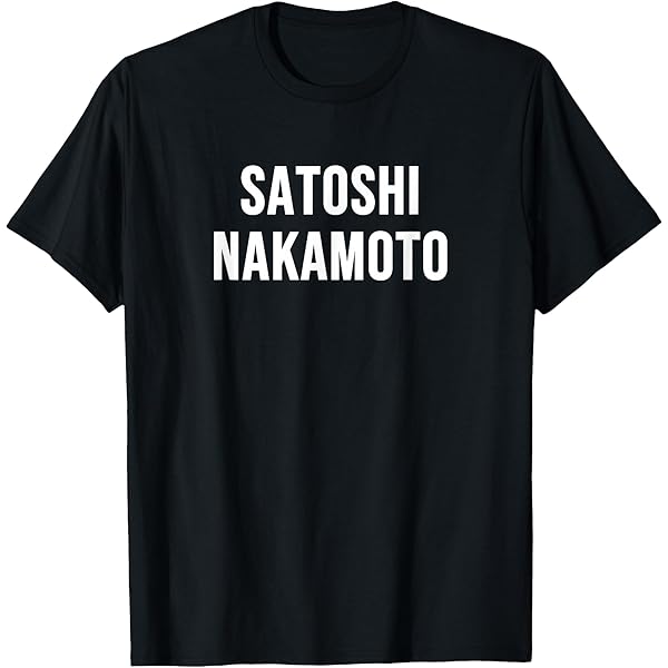 Amazon.com: Satoshi Nakamoto Bitcoin BTC Inventor T-Shirt