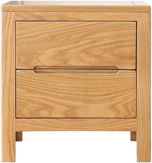 Amazon Com Eahkgmh Nightstand Nordic Solid Wood Economy Bedside Table Modern Minimalist Bedroom 2 Drawer Locker Storage Cabinet Kitchen Dining