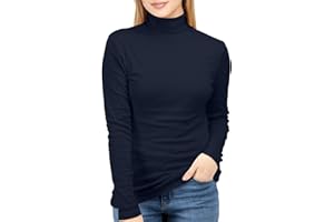 NY Threads Long Sleeve Turtleneck Women Thermal Base Layer Slim Fit Active Shirt