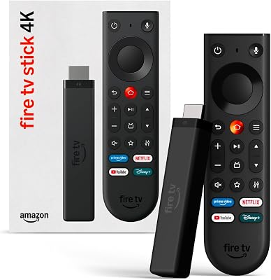 Fire TV Stick 4K (última generación): streaming 4K sencillo con nuevo mando Fire TV; ten todas tus apps en un solo lugar, TV gratuita y en directo, y encuentra series más rápido con Alexa+