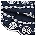 Miusol Women's Vintage Scoop Neck Embroidered Half Sleeve Casual Swing Dress, Navy Blue, XX-Large