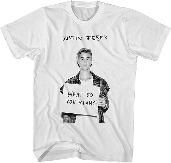 Amazon Co Jp Justin Bieber Tシャツ What Do You Mean Justin Bieber Shirt 服 ファッション小物