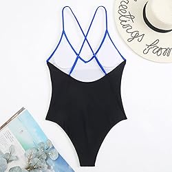 DUOWEI Crystal Bikini Bodysuit Color Block Bikini