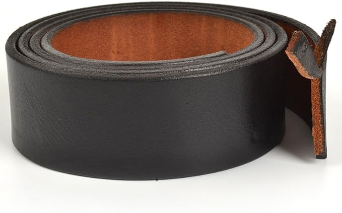 2 inch leather belt without buckle