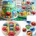 Anyana 4pcs set Sesame Street Oscar Ernie Elmo Monster fondant plunger Cookie Cutter biscuit decorating stamp stamper impression Sugarcraft Cake Decoration pastry pie crust mold